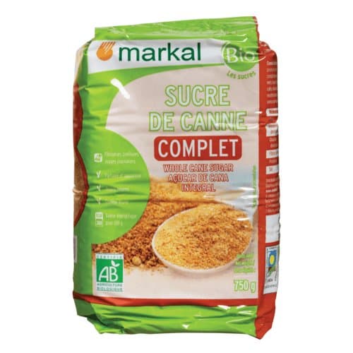 Sucre de canne complet, Markal, 750 g*