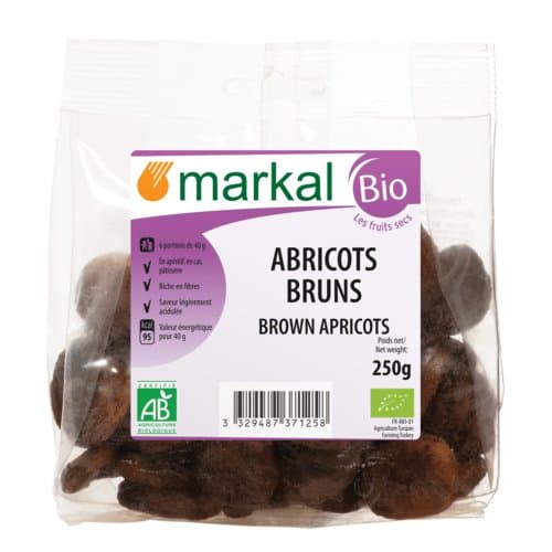 Abricots bruns de Turquie, Markal, 250 g*