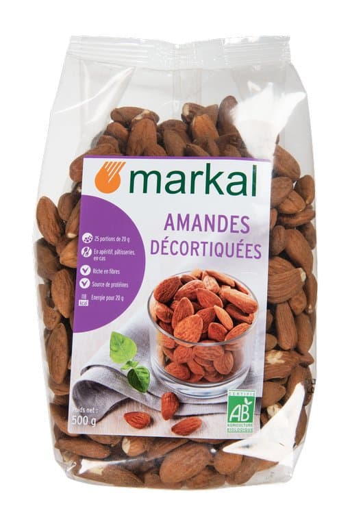 Amandes décortiquées, Markal, 500 g*