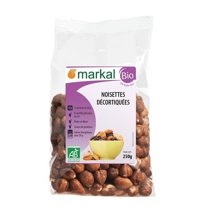 Noisettes décortiquées, Markal, 250 g*