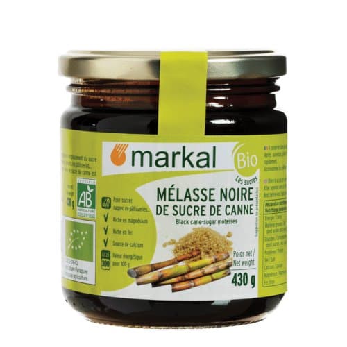 Mélasse noire de sucre de canne, Markal, 430 g*
