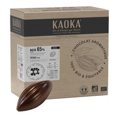 Dunkle Schokoladen-Drops 65%, Kaoka, 5 kg