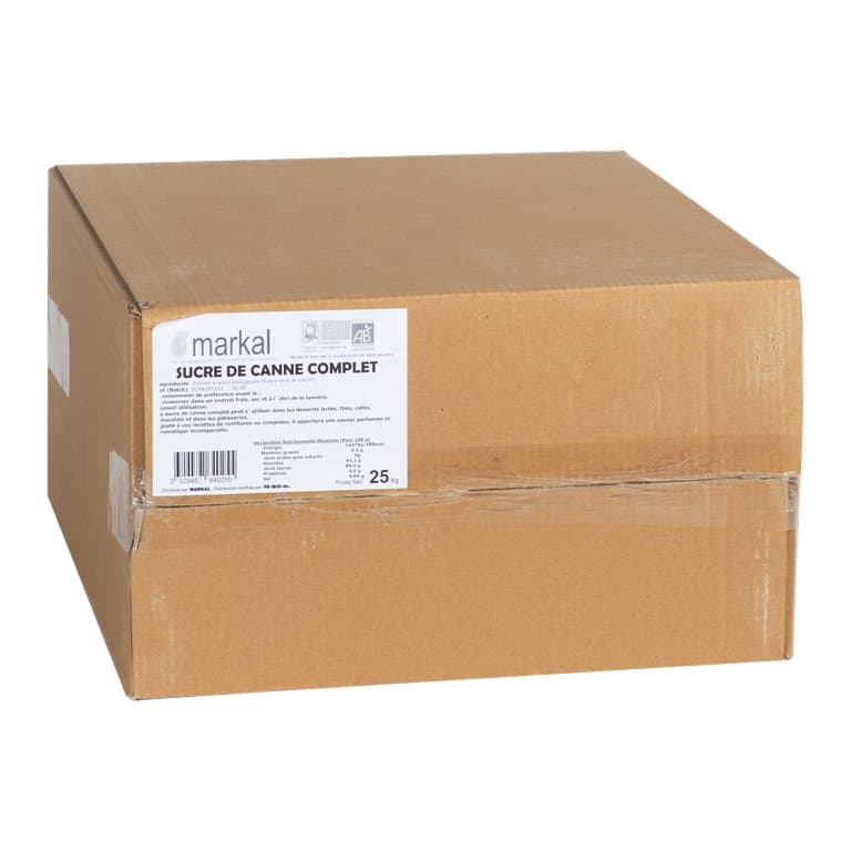 Sucre de canne complet, Markal, 25 kg*