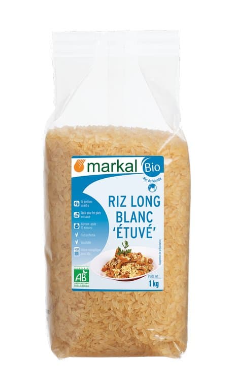 Riz long blanc étuvé, Markal, 1 kg*