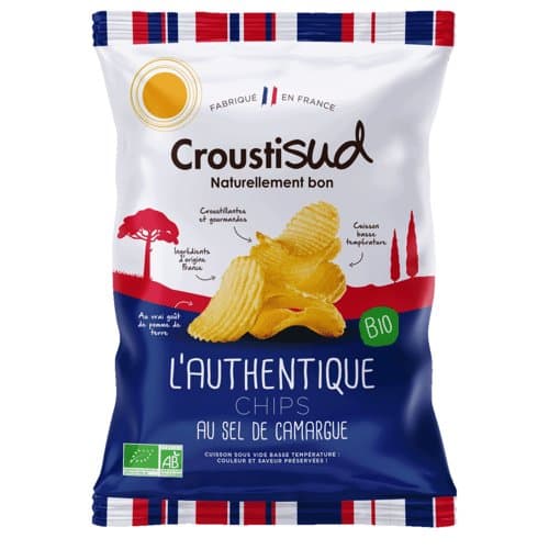 Authentische Kartoffelchips, Croustisud, 100 g*