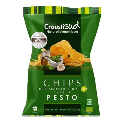 Chips pomme de terre au pesto, Croustisud, 100 g*