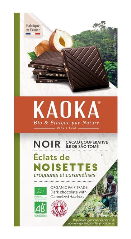 Dunkle Haselnussschokolade, Kaoka, 100 g
