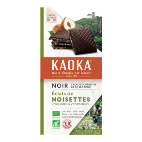 Dunkle Haselnussschokolade, Kaoka, 100 g
