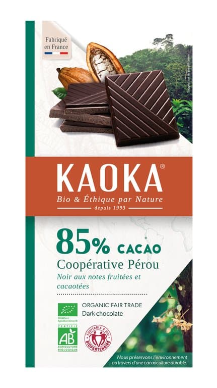Dunkelschokolade 85% Peru, Kaoka, 100 g