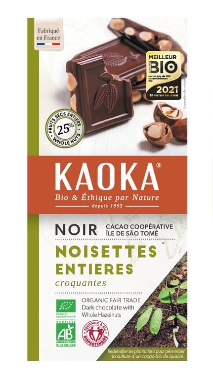 66% Haselnuss Dunkelschokolade, Kaoka, 180 g
