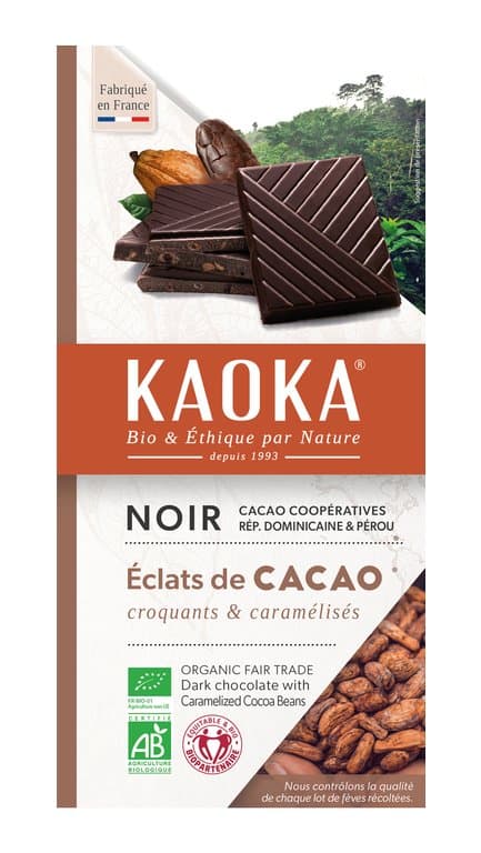 Dunkle Schokolade Kakaobohnen, Kaoka, 100 g