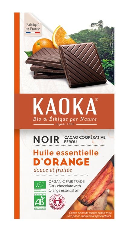 Dunkle Orangenschokolade, Kaoka, 100 g