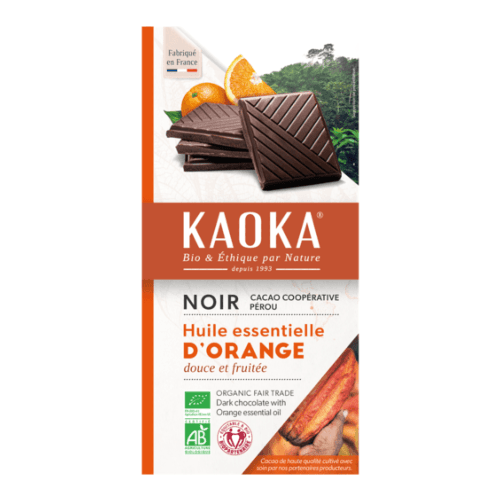 Dunkle Orangenschokolade, Kaoka, 100 g