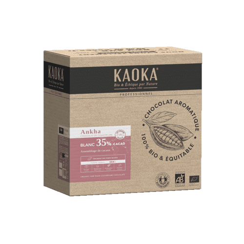 Weisse Schokoladenpalets 35%, Kaoka, 5 kg