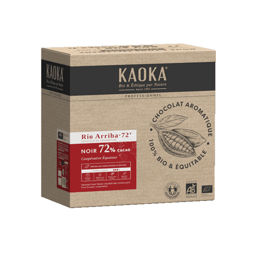 Ecuador Schwarze Schokoladenplättchen 72%, Kaoka, 5 kg