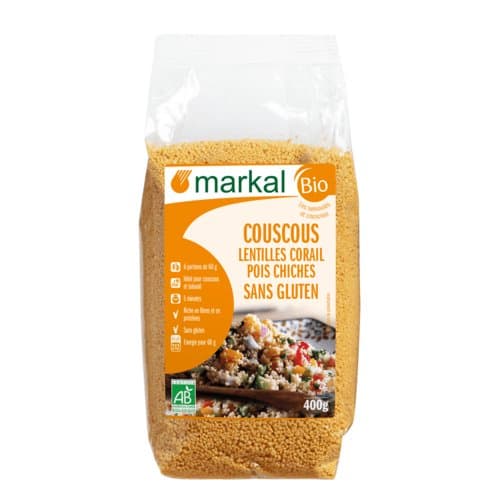 Glutenfreier Couscous rote Linsen Kichererbsen, Markal, 400 g*