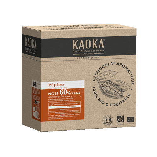 60% Dunkle Schokoladenperlen, Kaoka, 5 kg