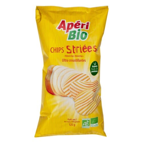 Chips striées, Apéri Bio, 125 g*