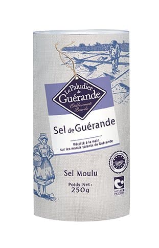 Sel fin moulu boîte, Paludier, 250 g