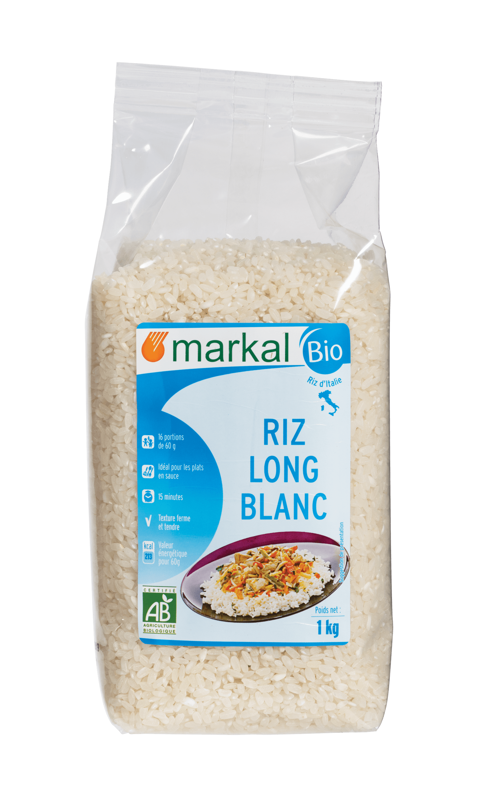Riz Long Blanc, Markal, 1 kg