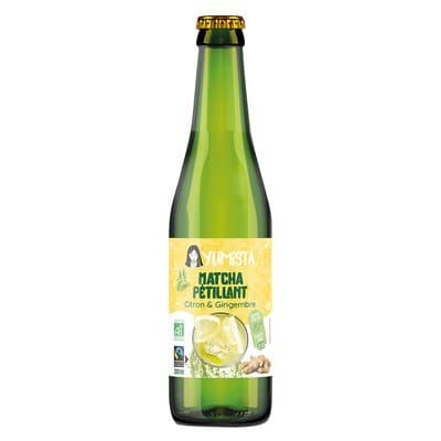 Pétillant matcha citron gingembre, Yumista, 330 ml*