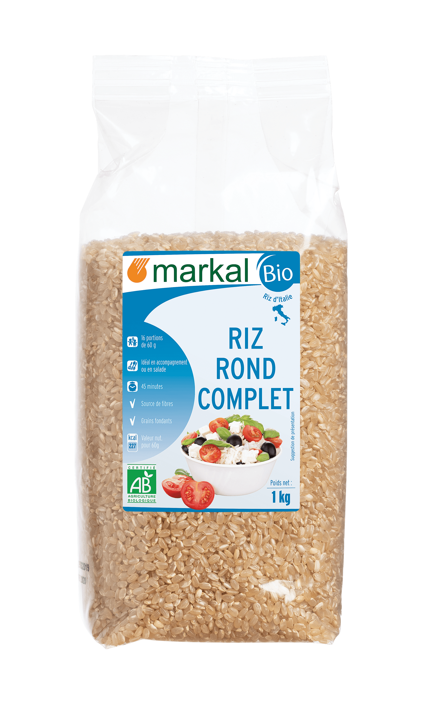 Vollkornrundkornreis, Markal, 1 kg*