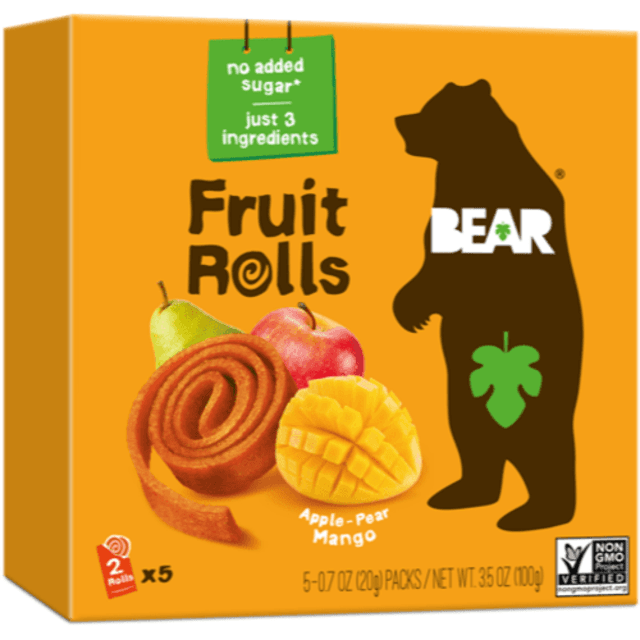 Fruit Rolls Mango, Bear, 5×20 g