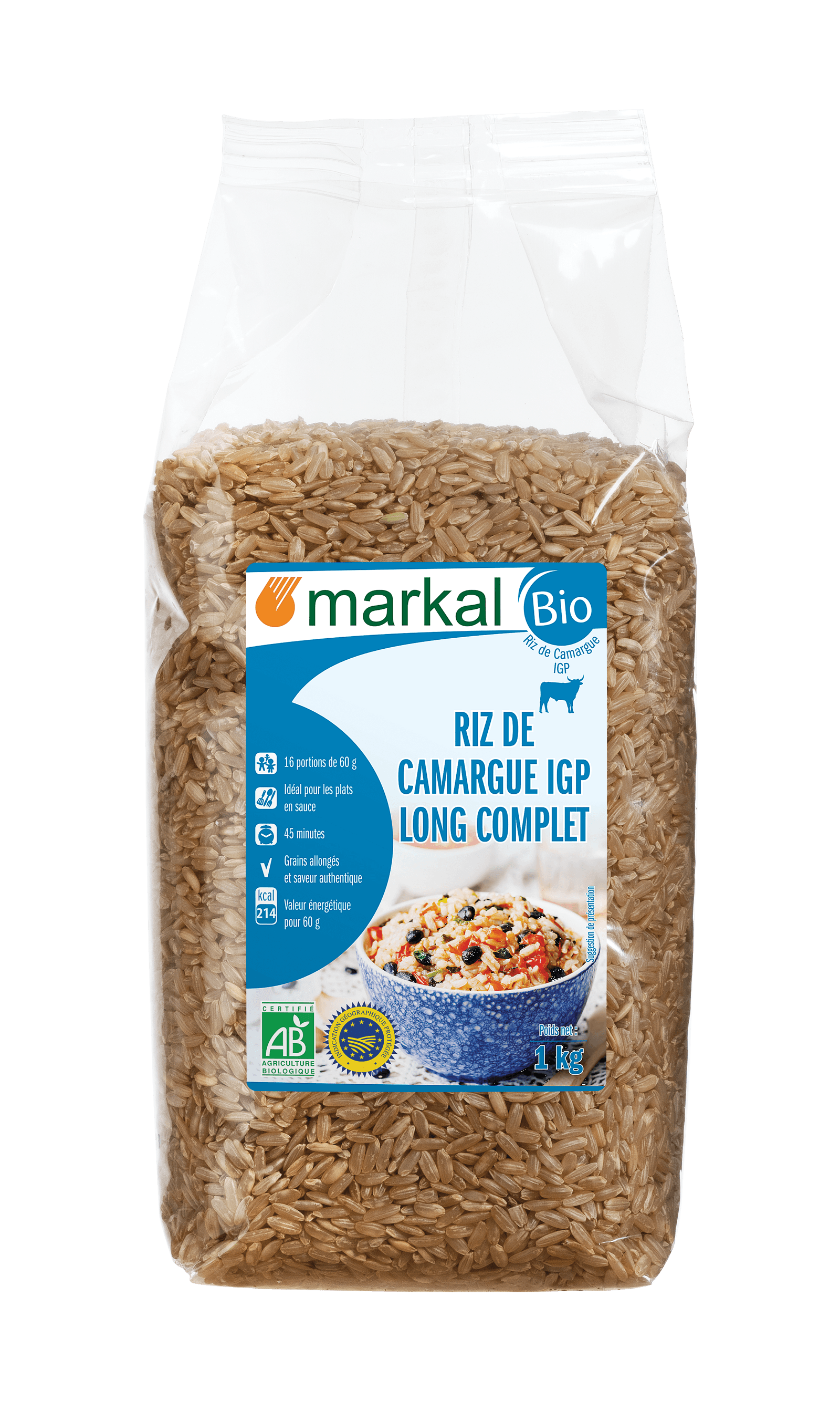 Riz Long Complet Camargue, Markal, 1 kg
