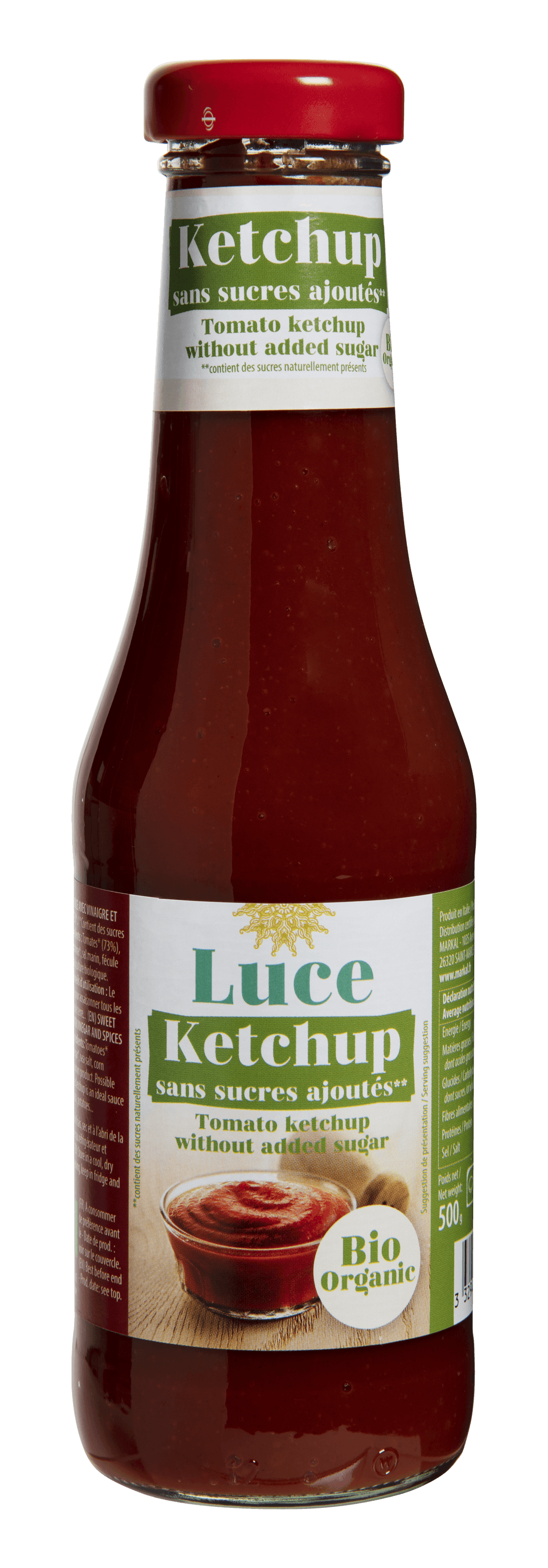 Zuckerfreier Ketchup, Luce, 500 g*