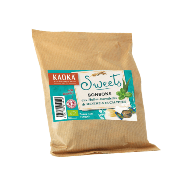 Bonbons Menthe Eucalyptus, Kaoka, 150 g*