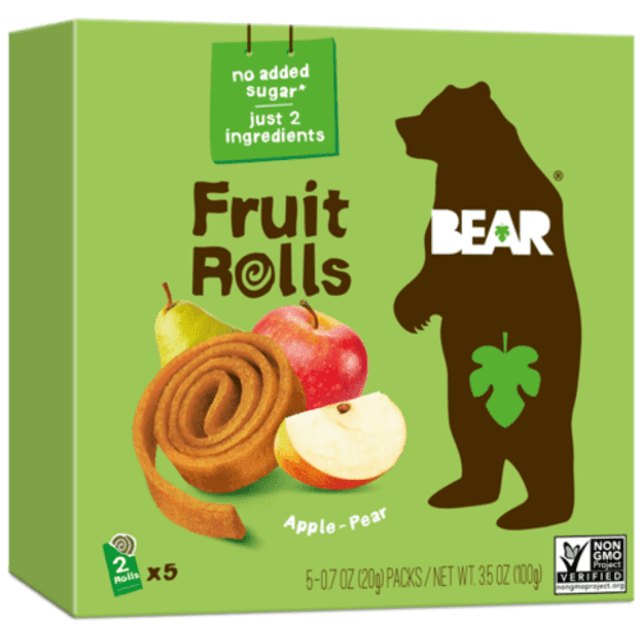 Fruit Rolls Apple, Bear, 5×20 g