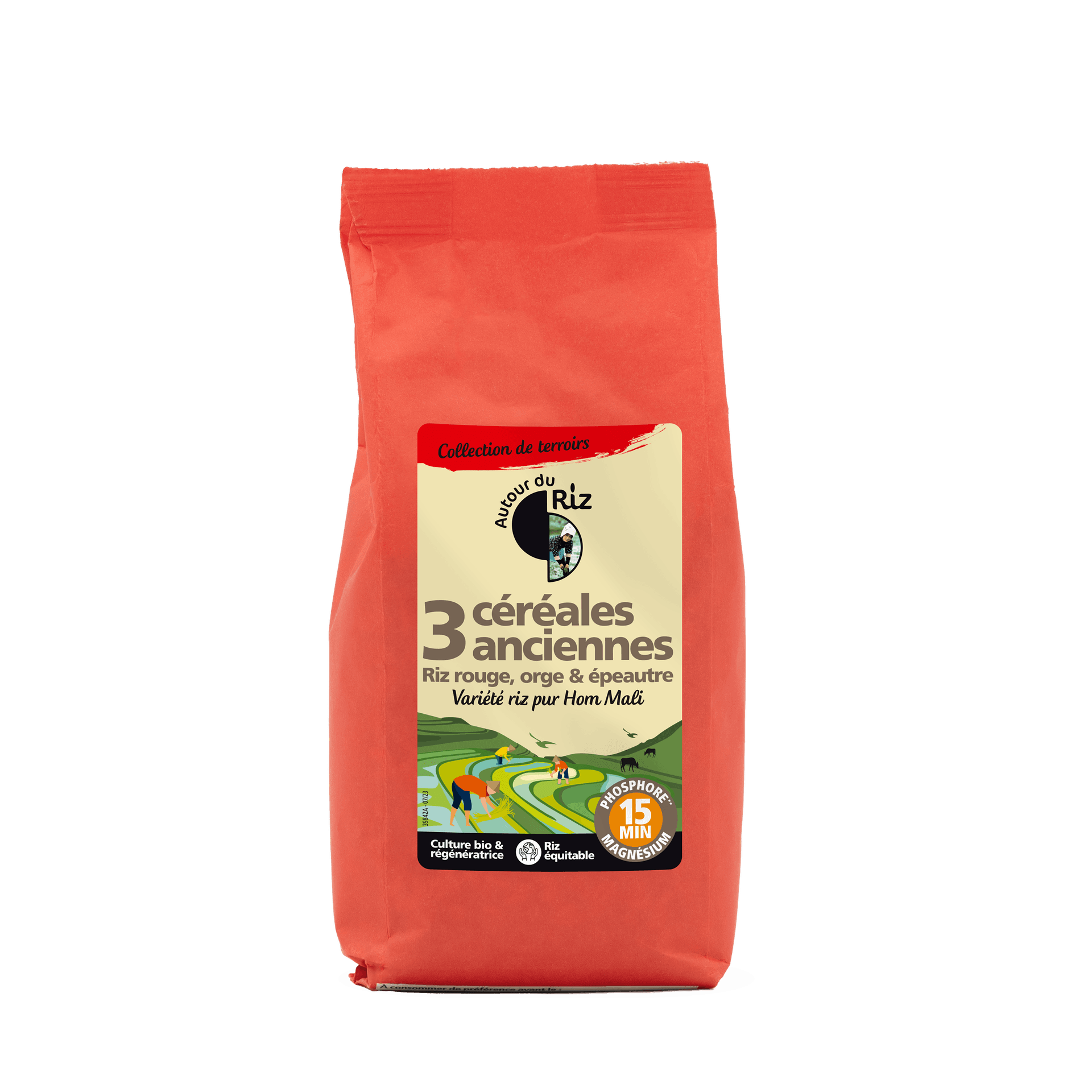 Mélange 3 Céréales Anciennes (riz, Riz Rouge, Épeautre, Orge) Cuisson 15', Autour Du Riz, 500 g