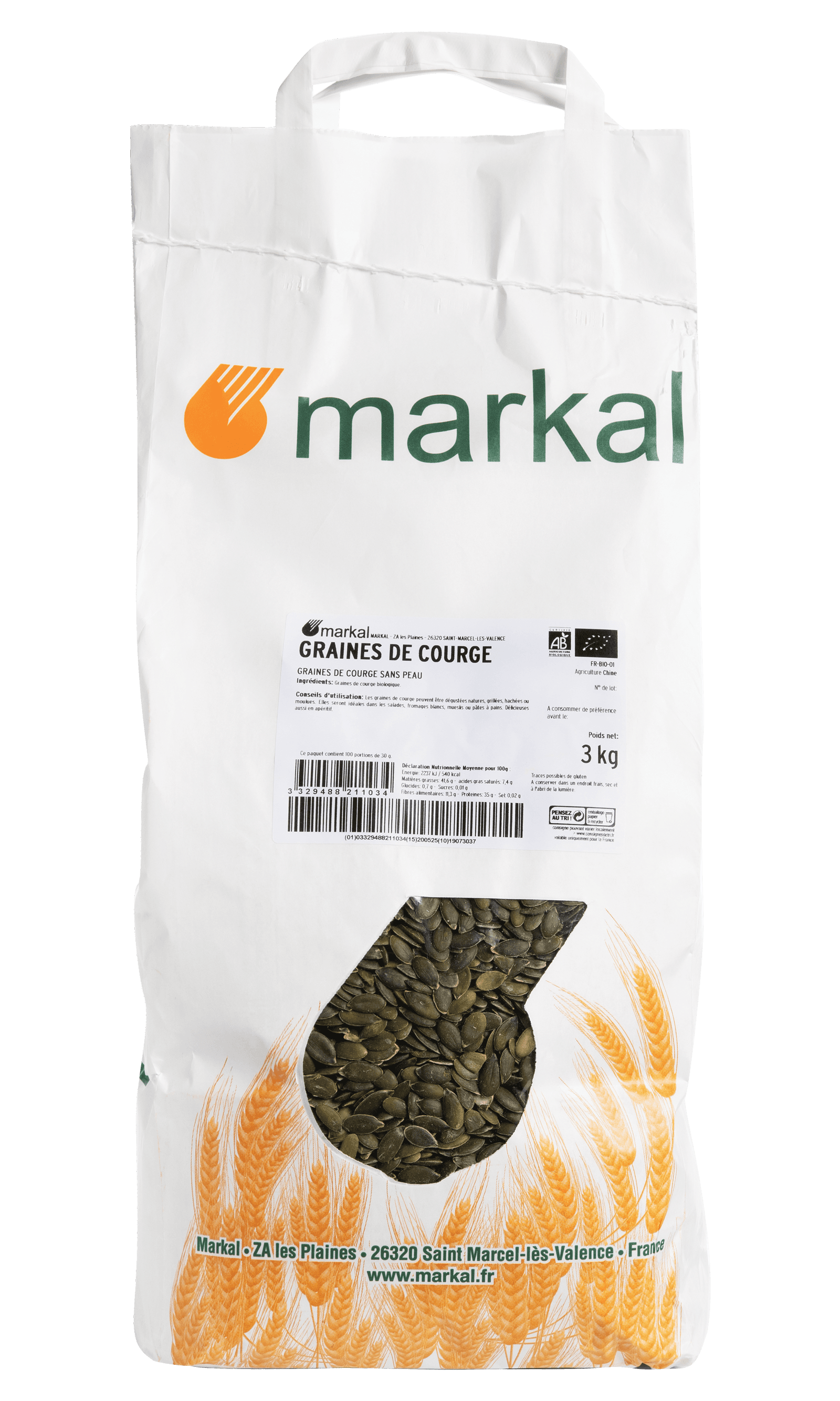 Kürbiskerne, Markal, 3 kg*