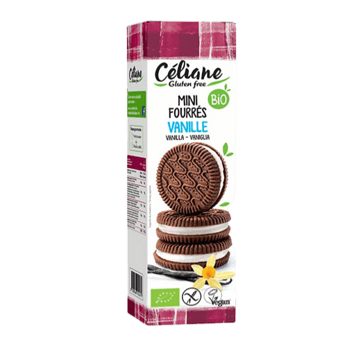 Mini Biscuits Fourrés Vanille, Céliane Glutenfree, 125 g*