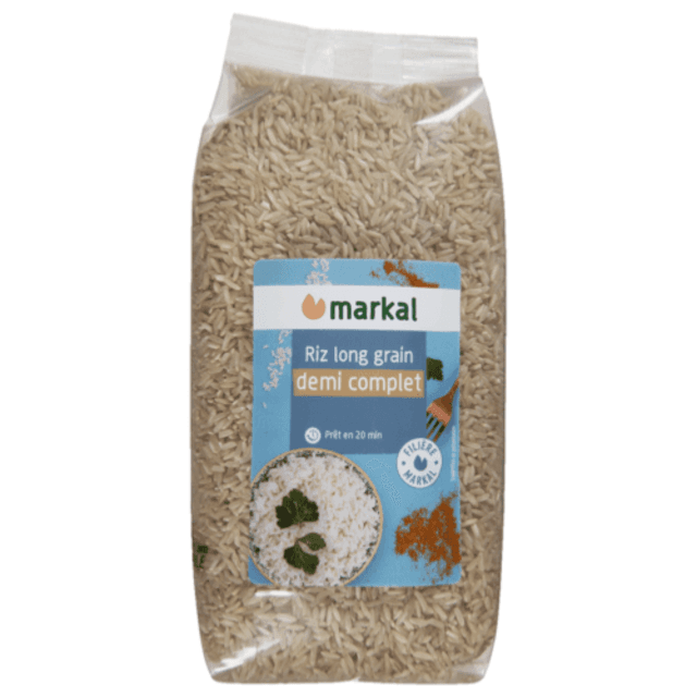 Halbvollkorn Langkornreis, Markal, 1 kg
