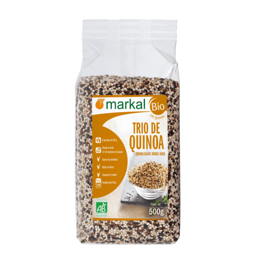 Trio Quinoa Blanc-Rouge-Noir, Markal, 500 g*