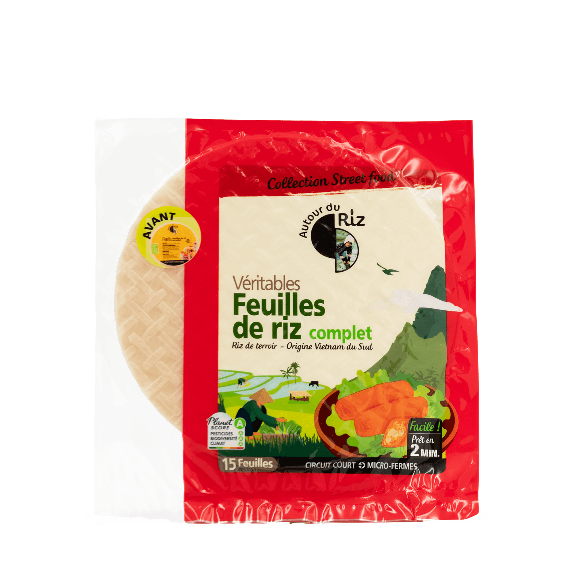 Feuilles De Riz Complet Ø 22cm 22, Autour Du Riz, 150 g
