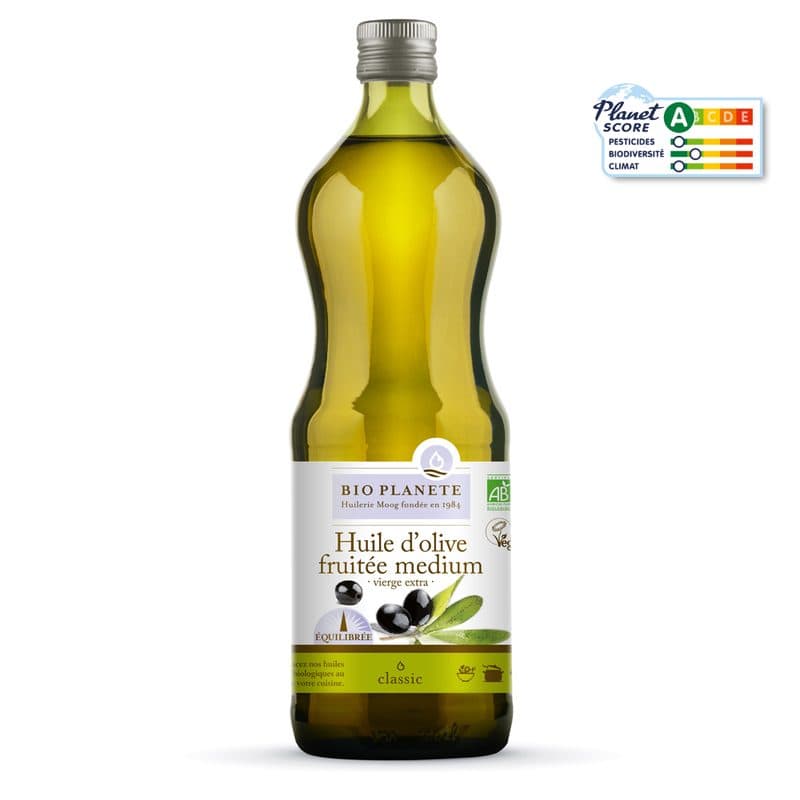 Huile D'olive Vierge Extra "fruitée" Médium, BIO Planète, 1l*