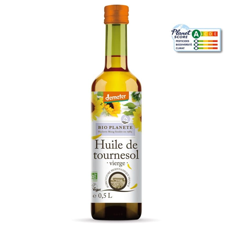 Huile De Tournesol Vierge Demeter, BIO Planète, 500 ml*