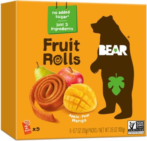 Fruit Rolls Mango, Bear, 5×20 g