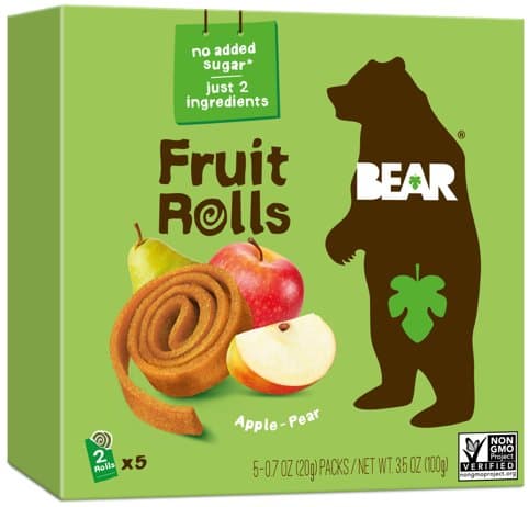 Fruit Rolls Apple, Bear, 5×20 g