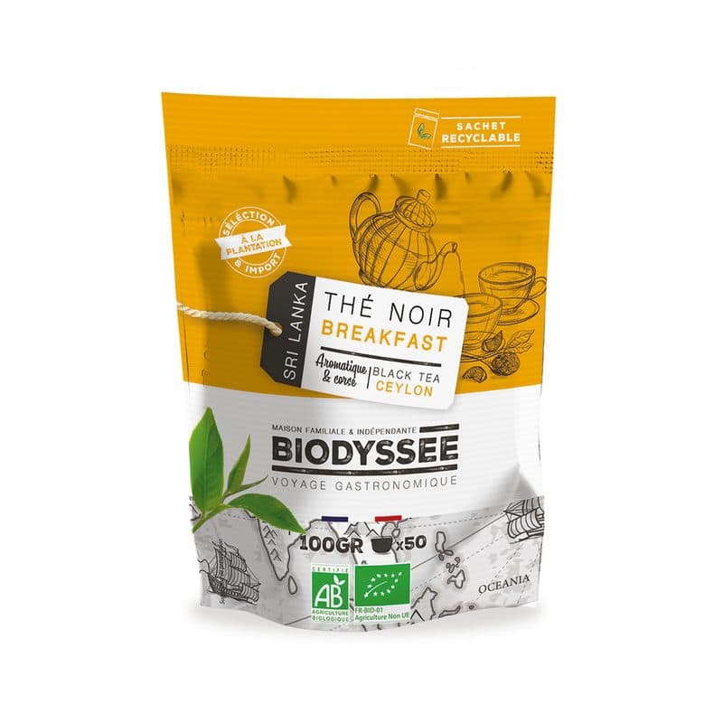 Thé Noir Breakfast, Biodyssée, 100 g*