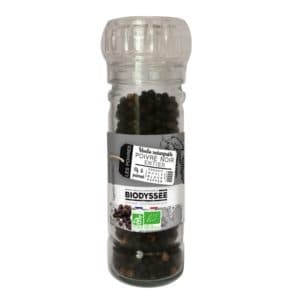Moulin Poivre Noir Entier, Biodyssée, 50 g*