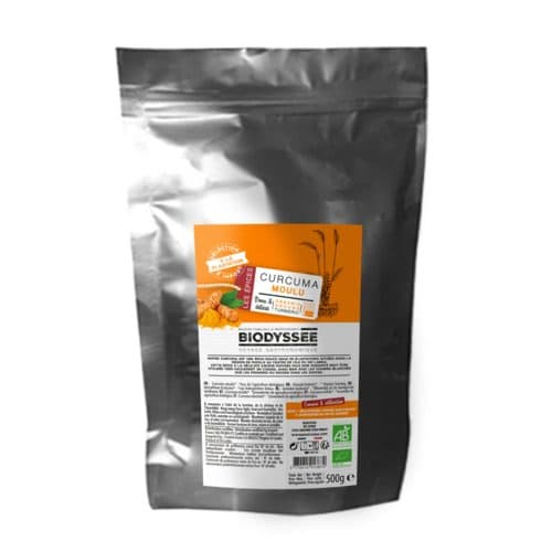 Curcuma Moulu, Biodyssée, 500 g*