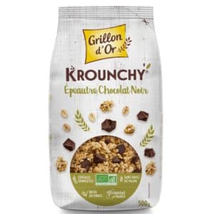 Krounchy À L'épeautre Et Au Chocolat Noir, Grillon D'or, 500 g*