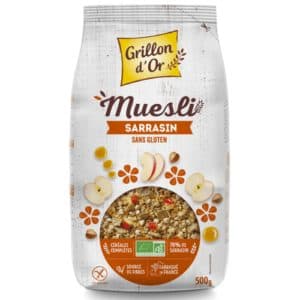 Muesli Au Sarrasin Sans Gluten, Grillon D'or, 500 g*