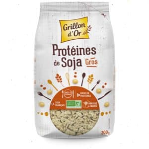 Protéines De Soja Gros Diamètre, Grillon D'or, 200 g*