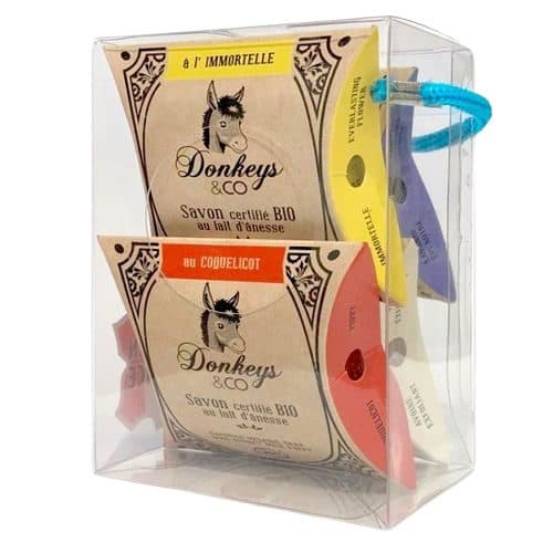Coffret 4 Savons Au Lait D'ânesse, Donkeys & Co, 4×25 g*