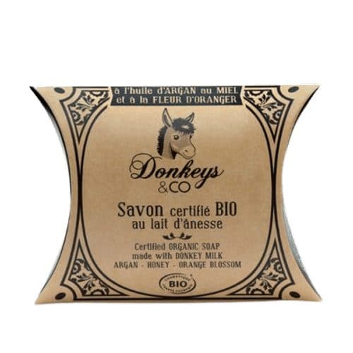 Savon Au Lait D'ânesse À L'huile D'argan Au Miel Et À La Fleur D'oranger, Donkeys & Co, 100 g*