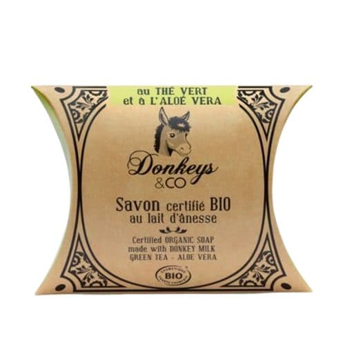 Savon Au Lait D'ânesse Au Thé Vert Et À L'aloé Vera, Donkeys & Co, 100 g*